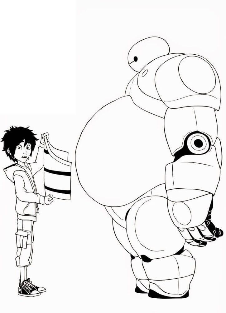 Hiro with Baymax