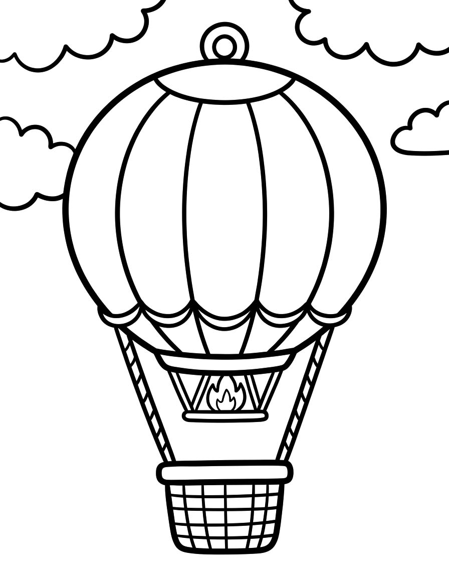 Hot Air Balloon Free Printable