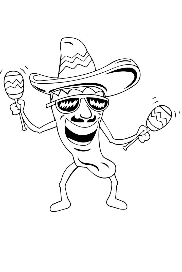 Hot Chilli with Maracas