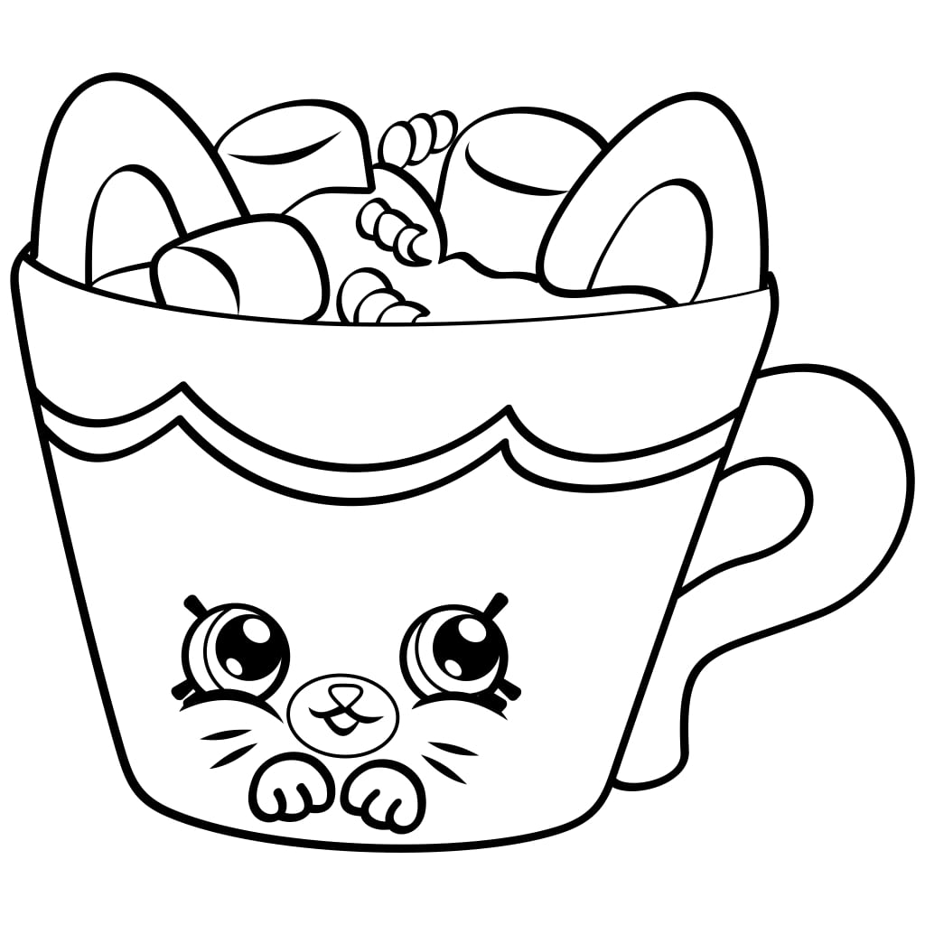 Hot Choc Shopkin Coloring Game Hot Choc Shopkin