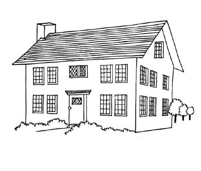 House to Color Coloring Game House to Color