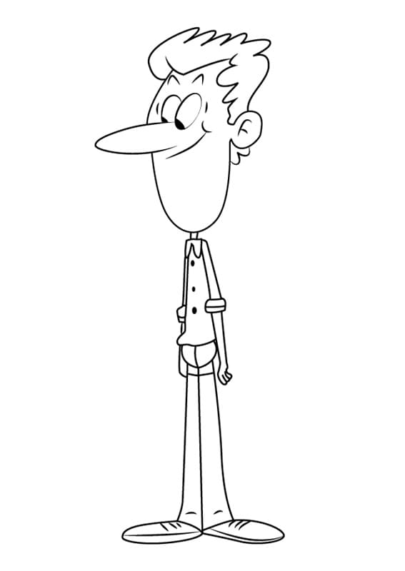 Howard McBride from Loud House Coloring Game Howard McBride from Loud House