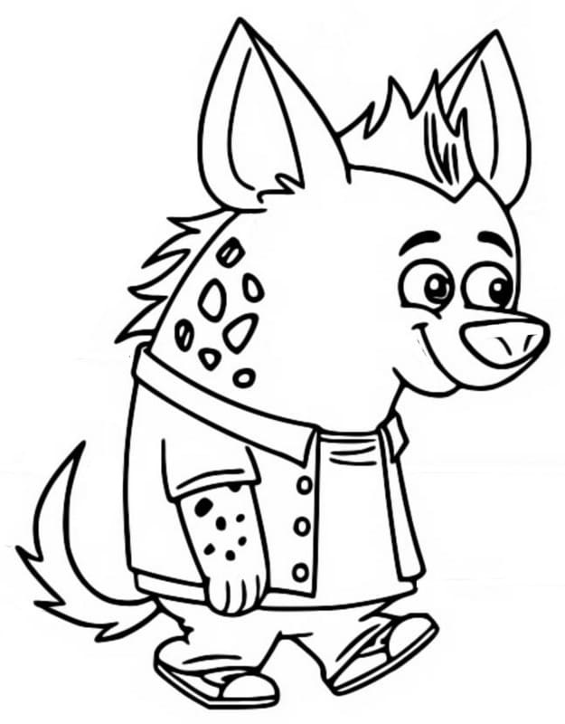Howie Hyena Coloring Game Howie Hyena