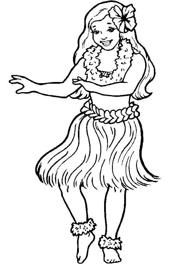Hula Dance Coloring Game Hula Dance