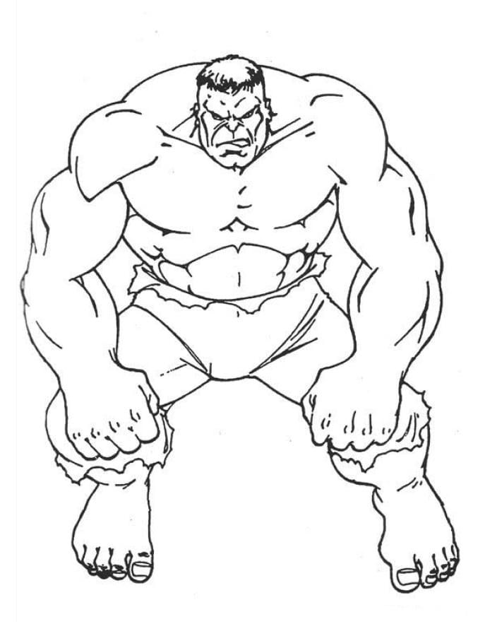 Hulk Printable Coloring Game Hulk Printable