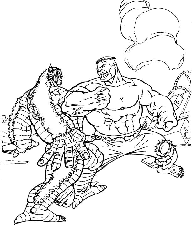 Hulk and Abomination Coloring Game Hulk and Abomination