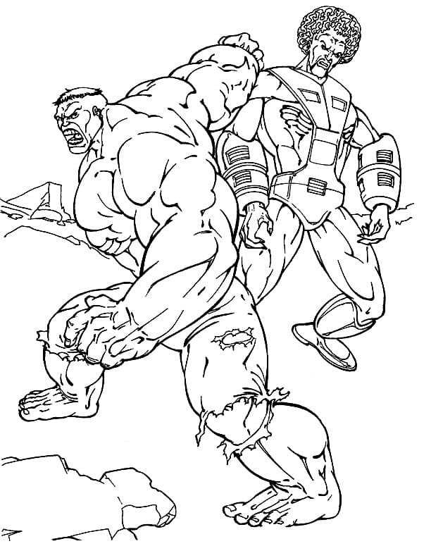 Hulk vs Villain Coloring Game Hulk vs Villain
