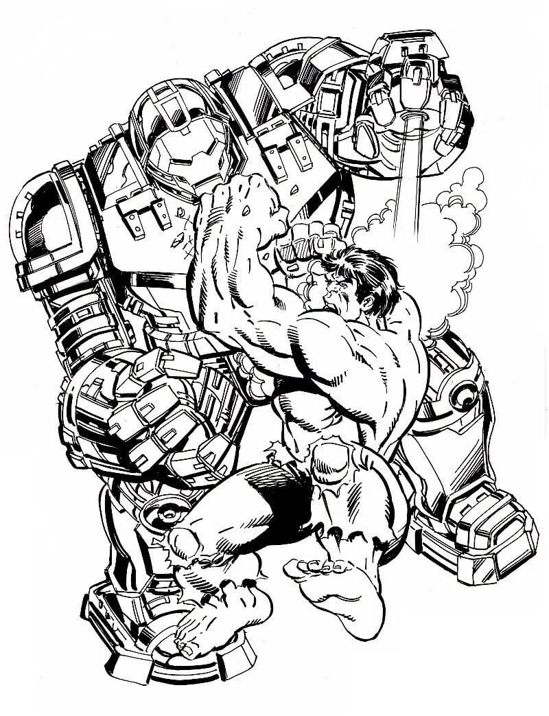 Hulkbuster vs Hulk 4 Coloring Game Hulkbuster vs Hulk 4