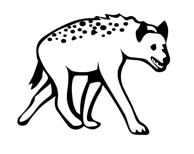 Hyena Simple Coloring Game Hyena Simple