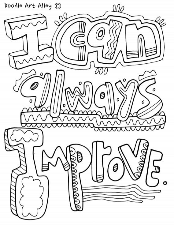 I can always improve Coloring Game I can always improve