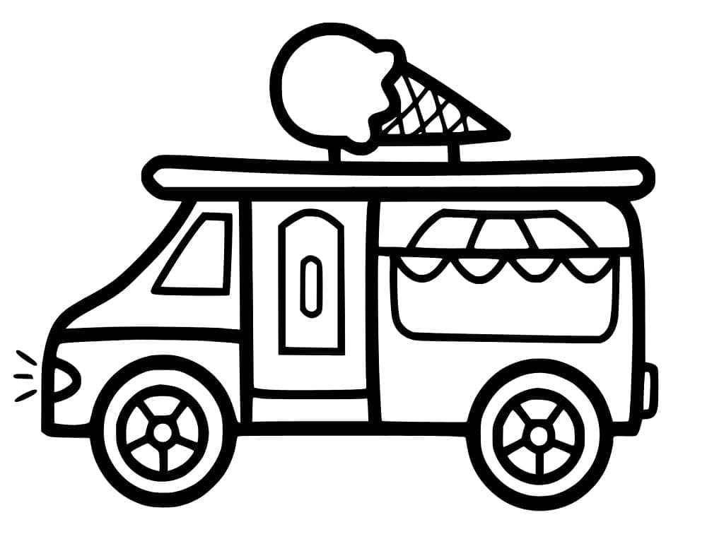 Ice Cream Truck for Kids Coloring Game Ice Cream Truck for Kids