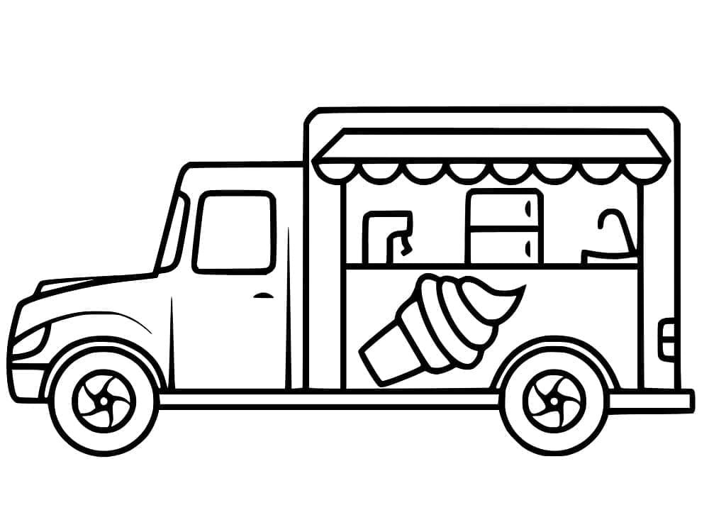 Ice Cream Truck to Print Coloring Game Ice Cream Truck to Print