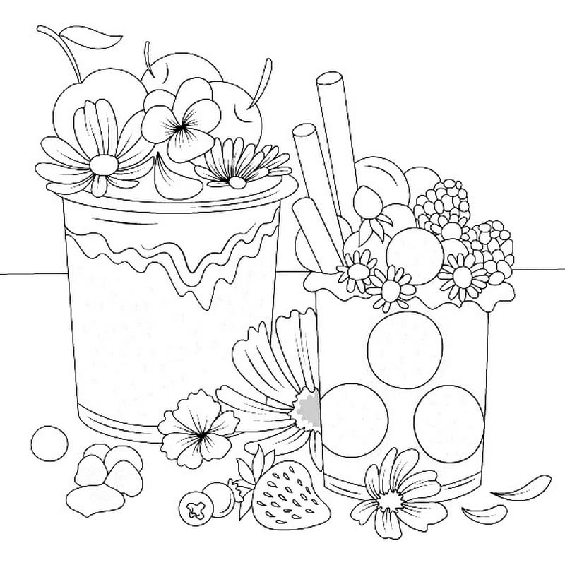 Ice Cream with Berries