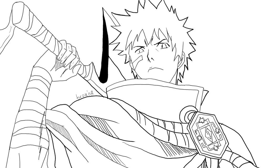 Ichigo from Bleach Coloring Game Ichigo from Bleach