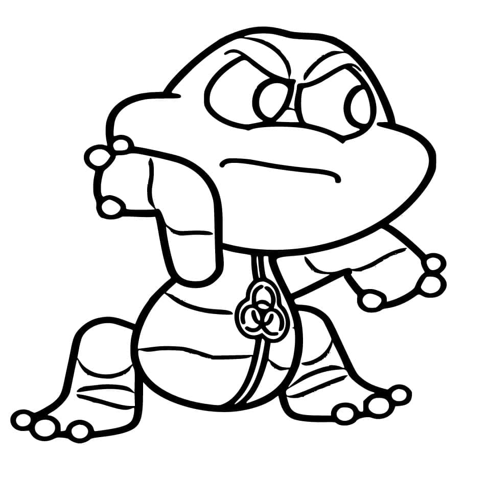 Icky Licky from Nightmare Critters Coloring Game Icky Licky from Nightmare Critters