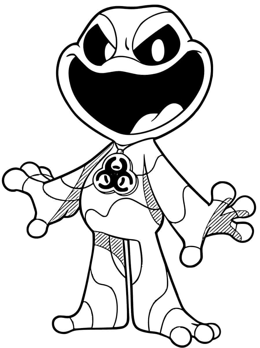 Icky Licky in Nightmare Critters Coloring Game Icky Licky in Nightmare Critters