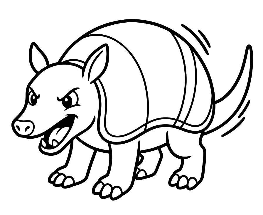 Image Armadillo Printable