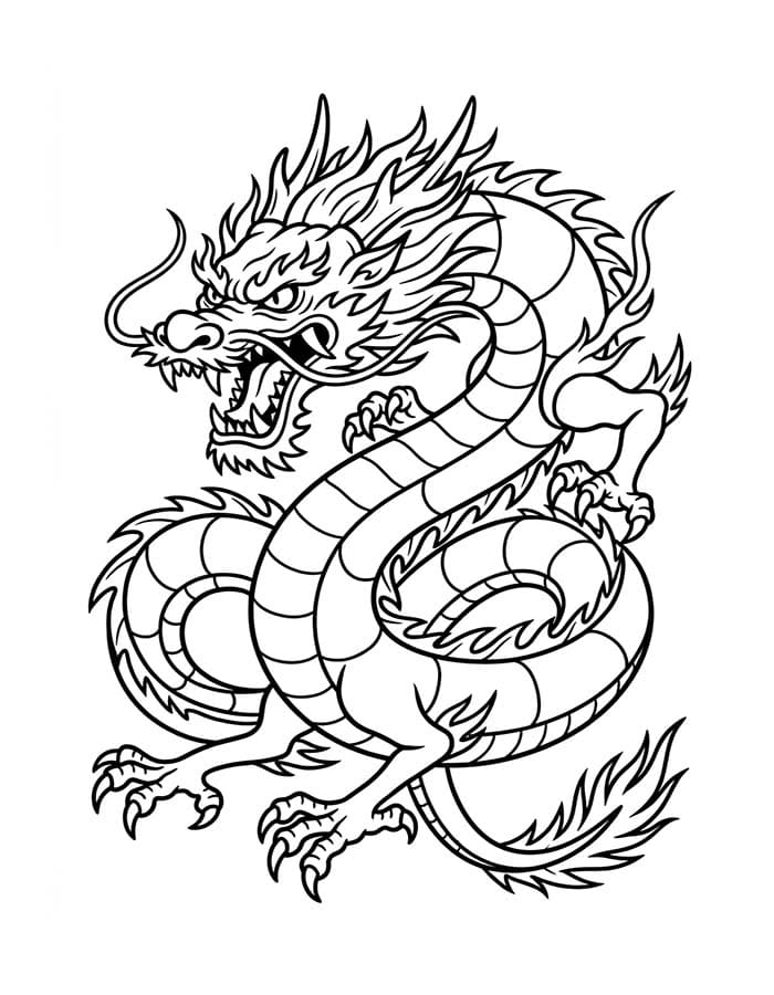 Image Chinese Dragon Free Printable