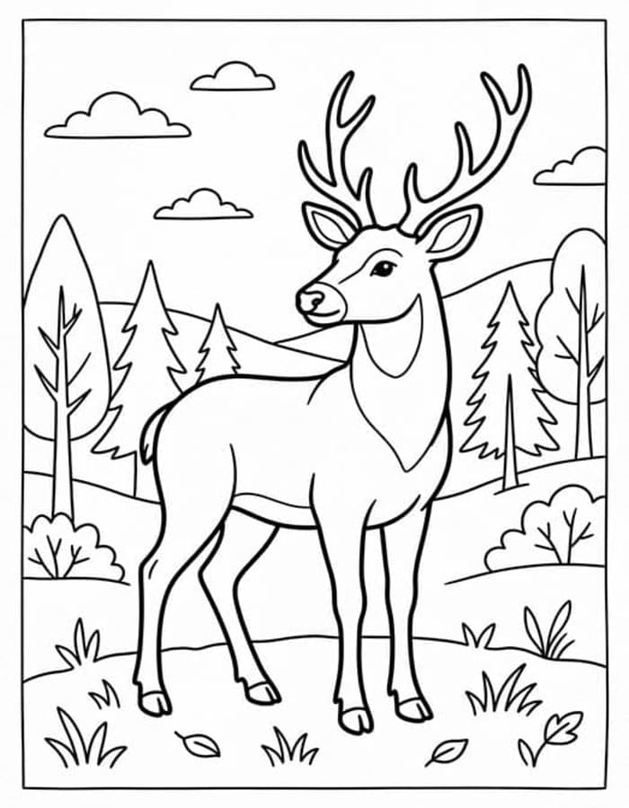Image Deer Free Printable