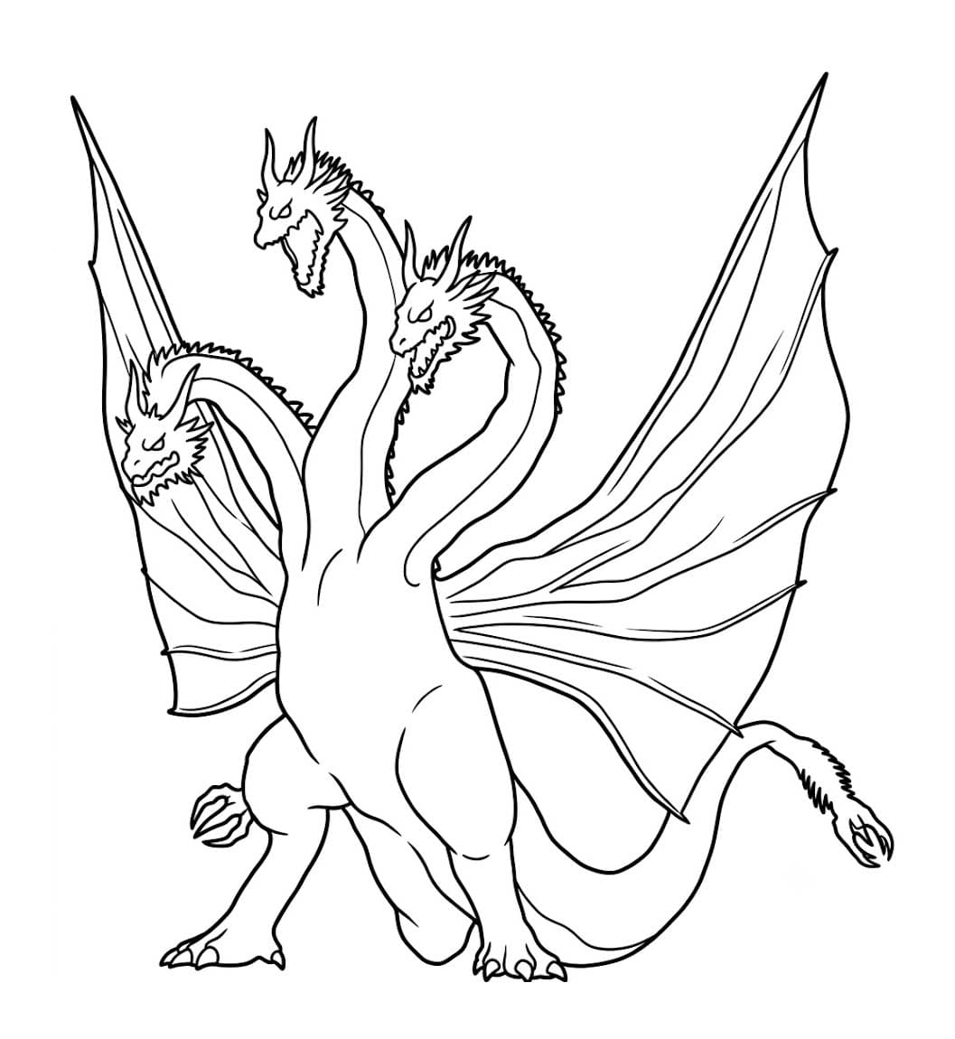 Image Ghidorah Free Printable