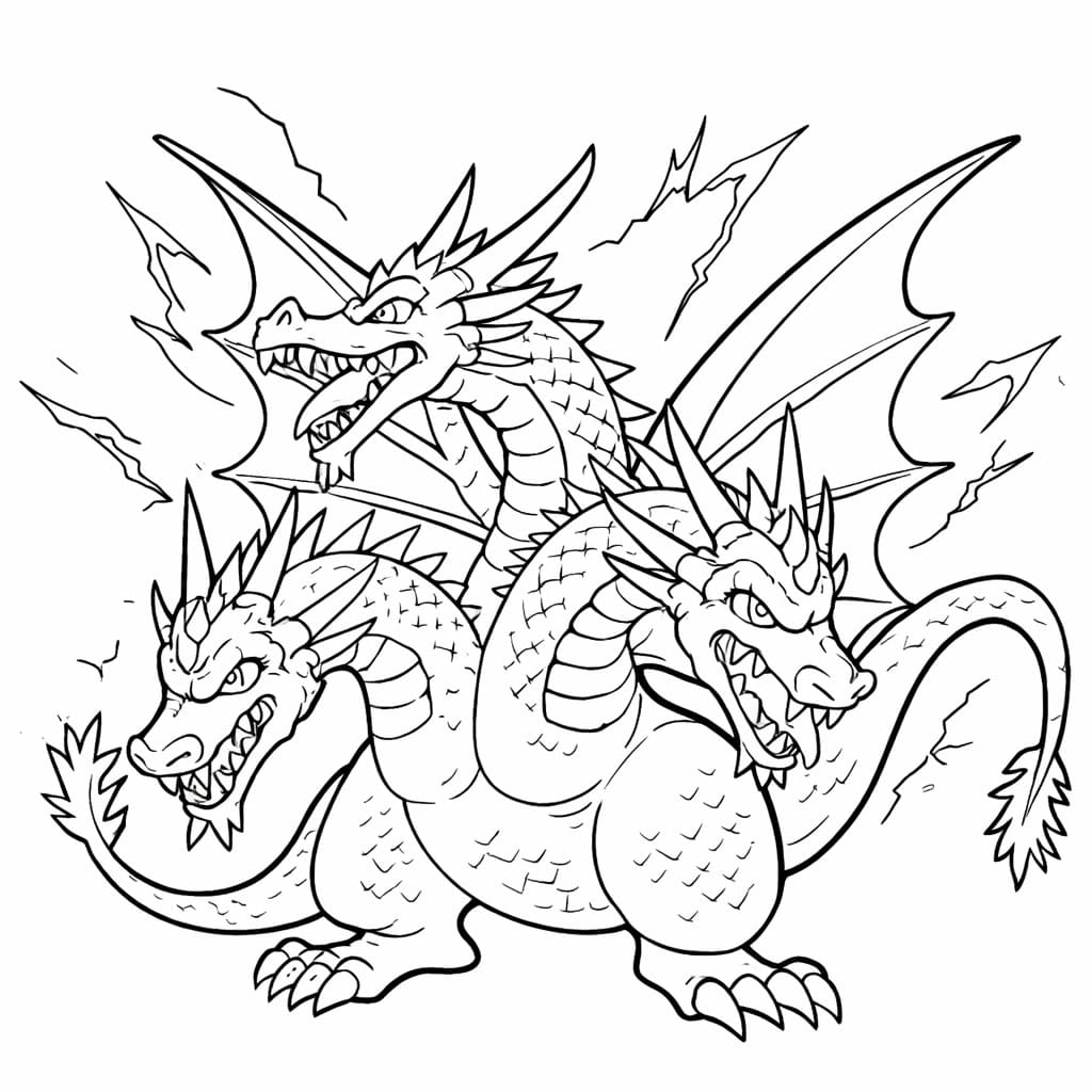 Image Ghidorah Printable
