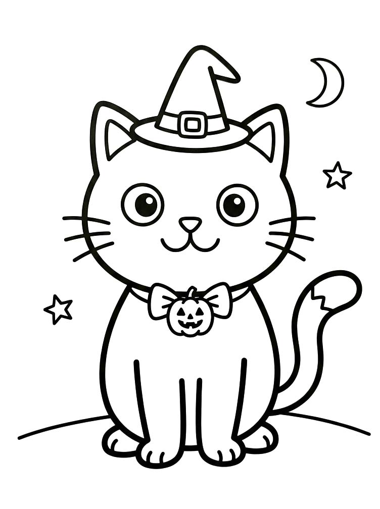 Image Halloween Cat Free Printable