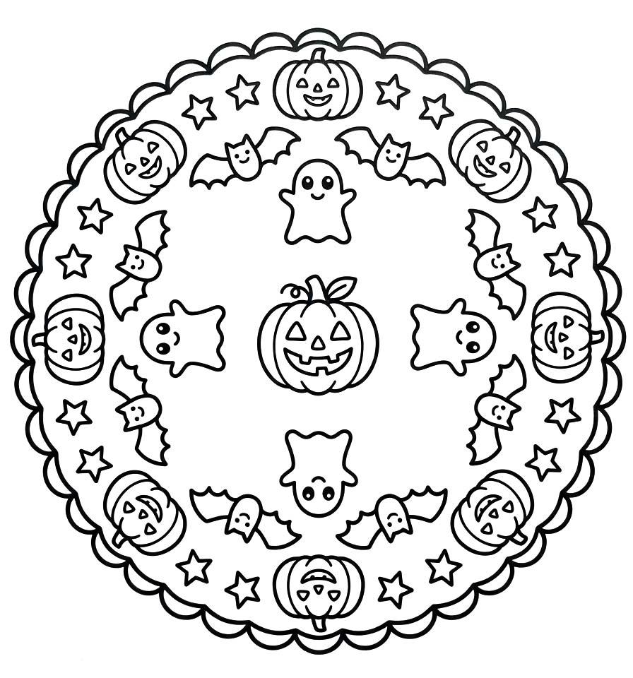 Image Halloween Mandala Printable