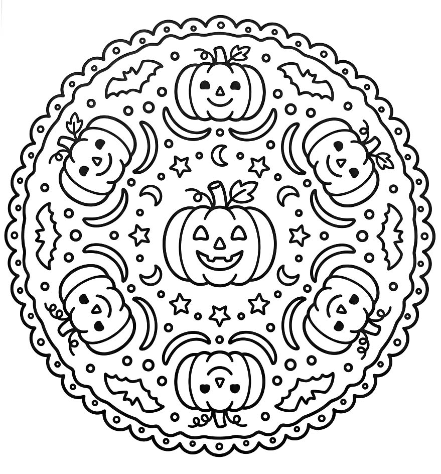 Image Halloween Mandala Simple