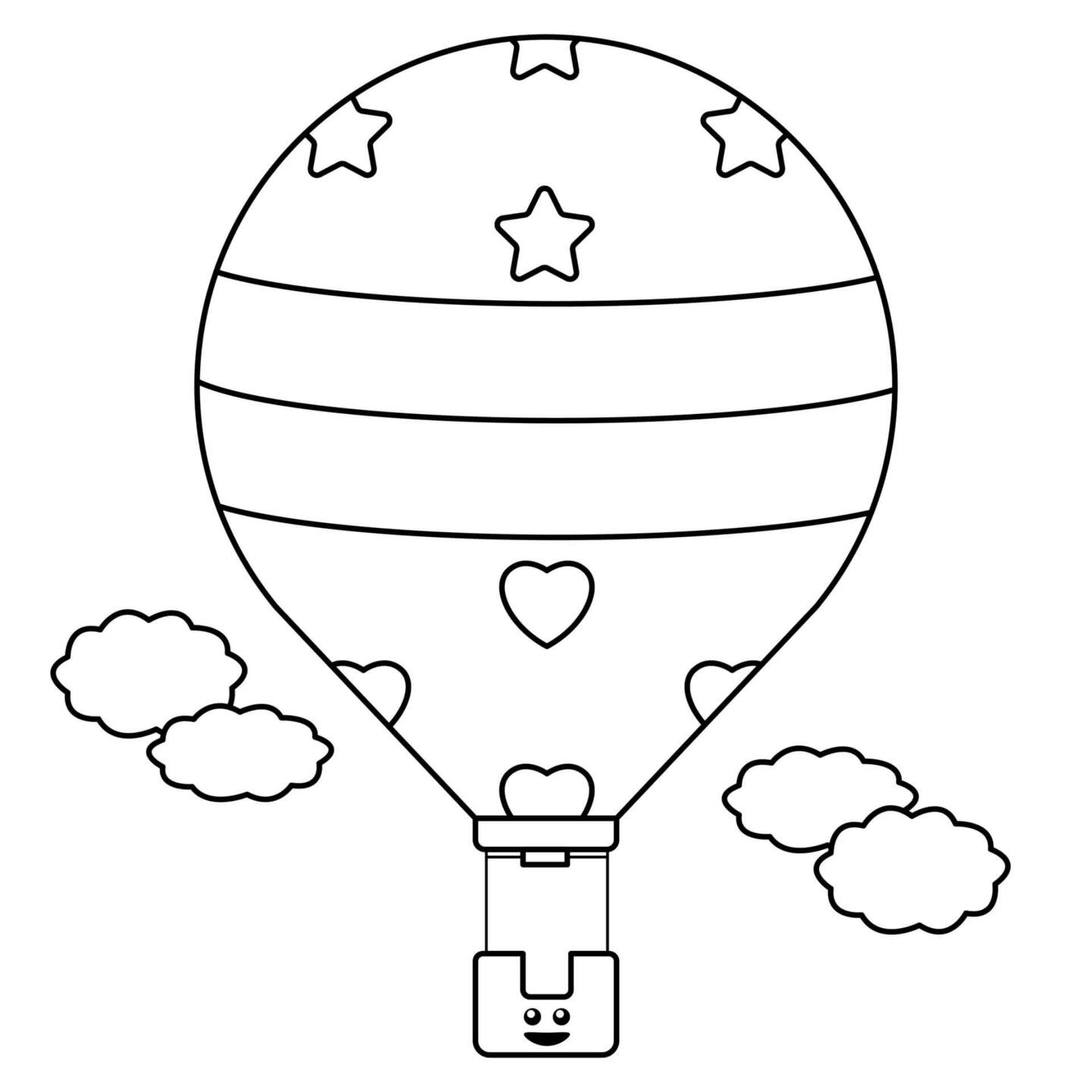 Image Hot Air Balloon Simple