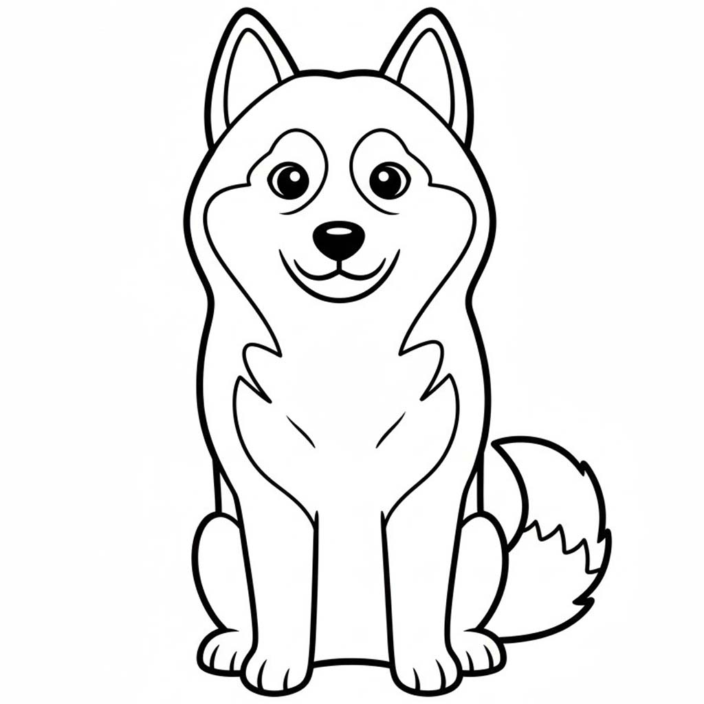 Image Husky Free Printable