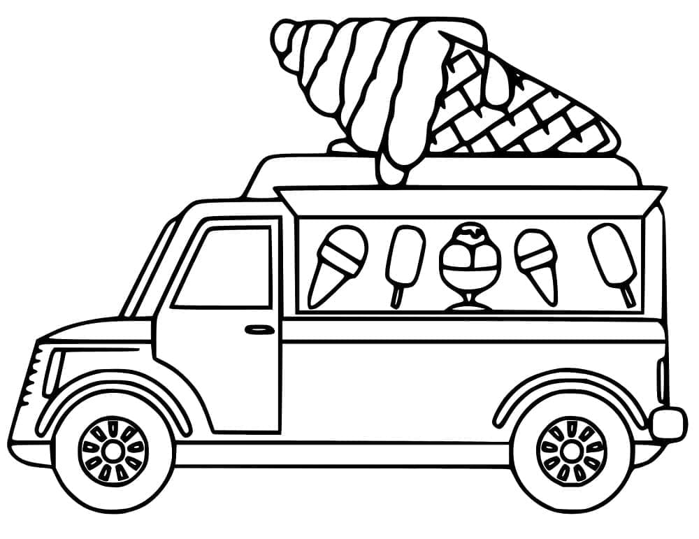Image Ice Cream Truck Coloring Game Image Ice Cream Truck