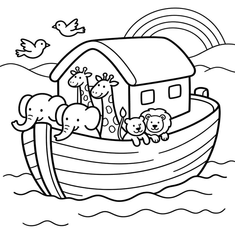Image Noah's Ark Printable