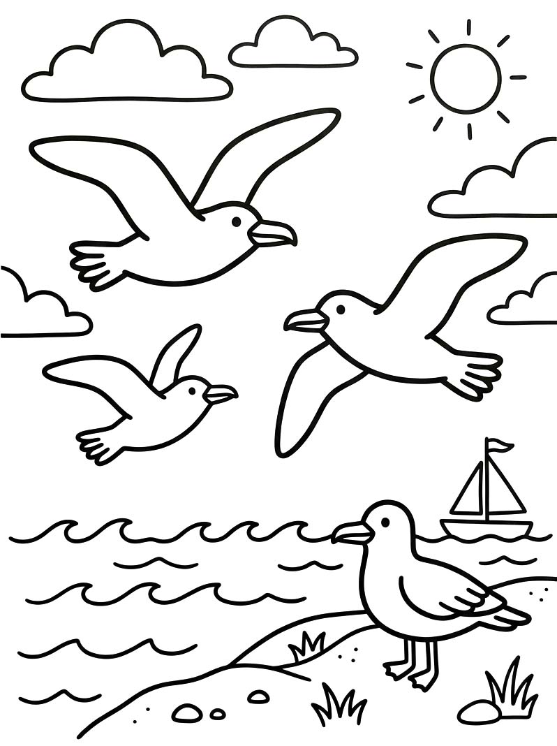 Image Seagull Simple