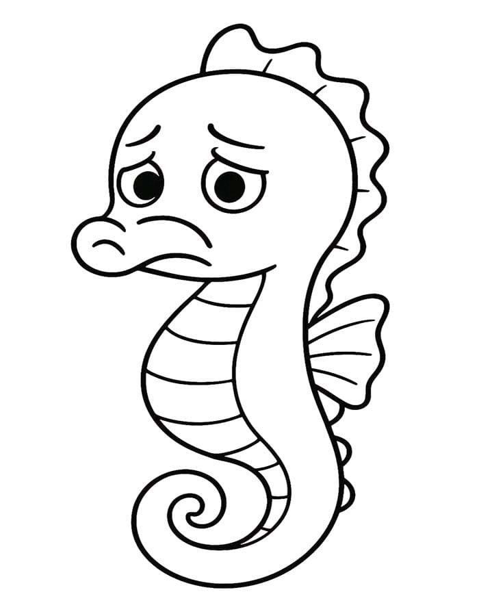 Image Seahorse Free Printable