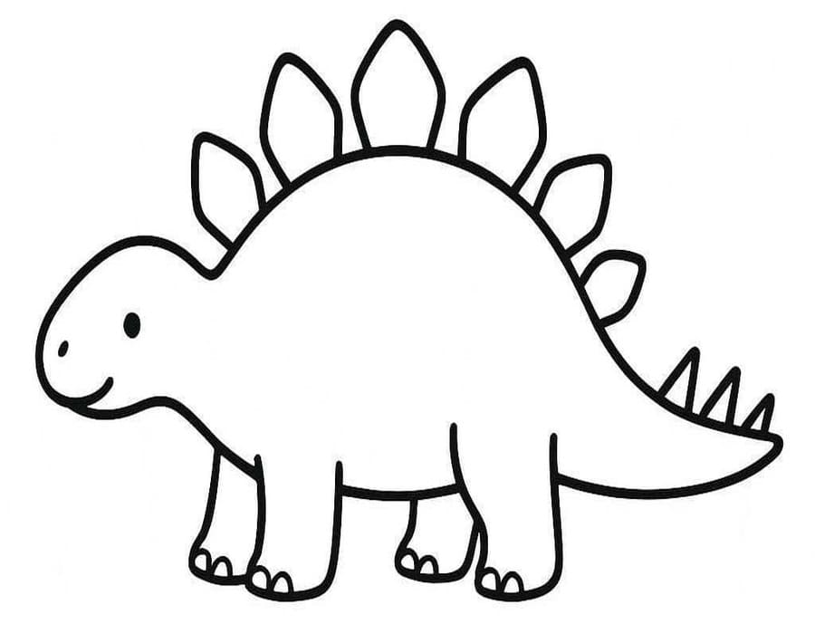 Image Stegosaurus Free Printable