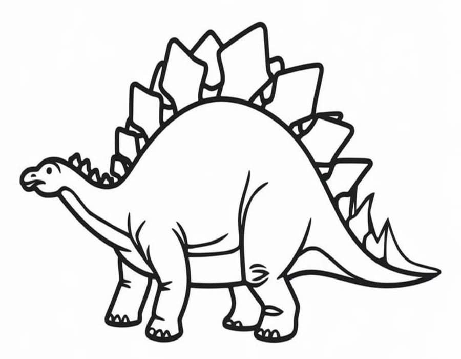 Image Stegosaurus Printable