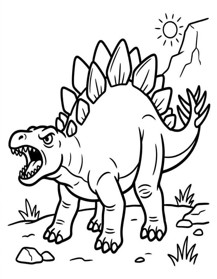 Image Stegosaurus Simple