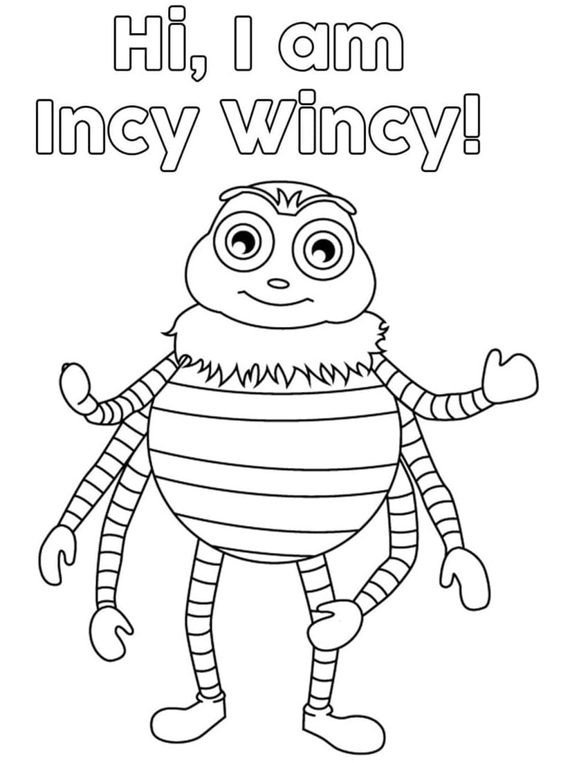 Incy Wincy from Little Baby Bum Coloring Game Incy Wincy from Little Baby Bum