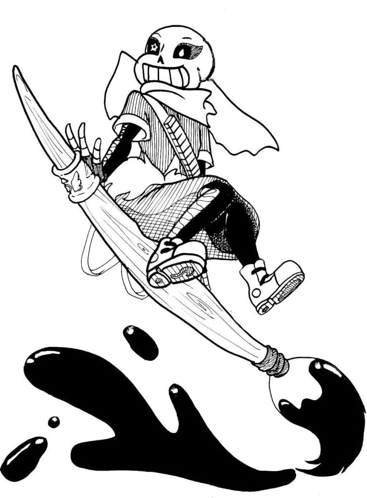 Ink Sans Coloring Game Ink Sans