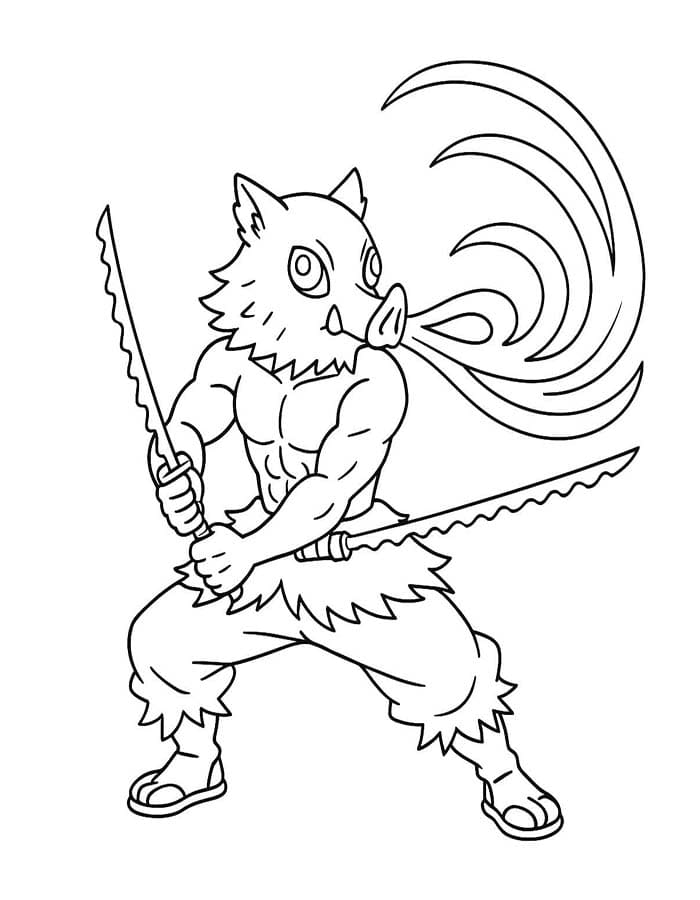 Inosuke Hashibira Fighting