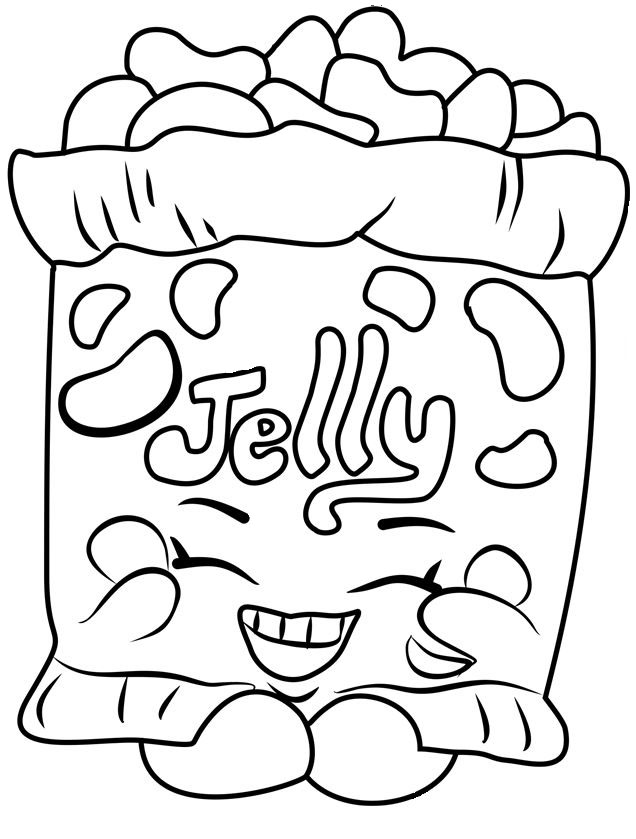 JELLY B Shopkin Coloring Game JELLY B Shopkin
