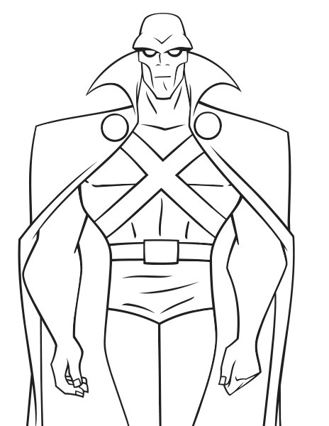 JL Martian Manhunter Coloring Game JL Martian Manhunter