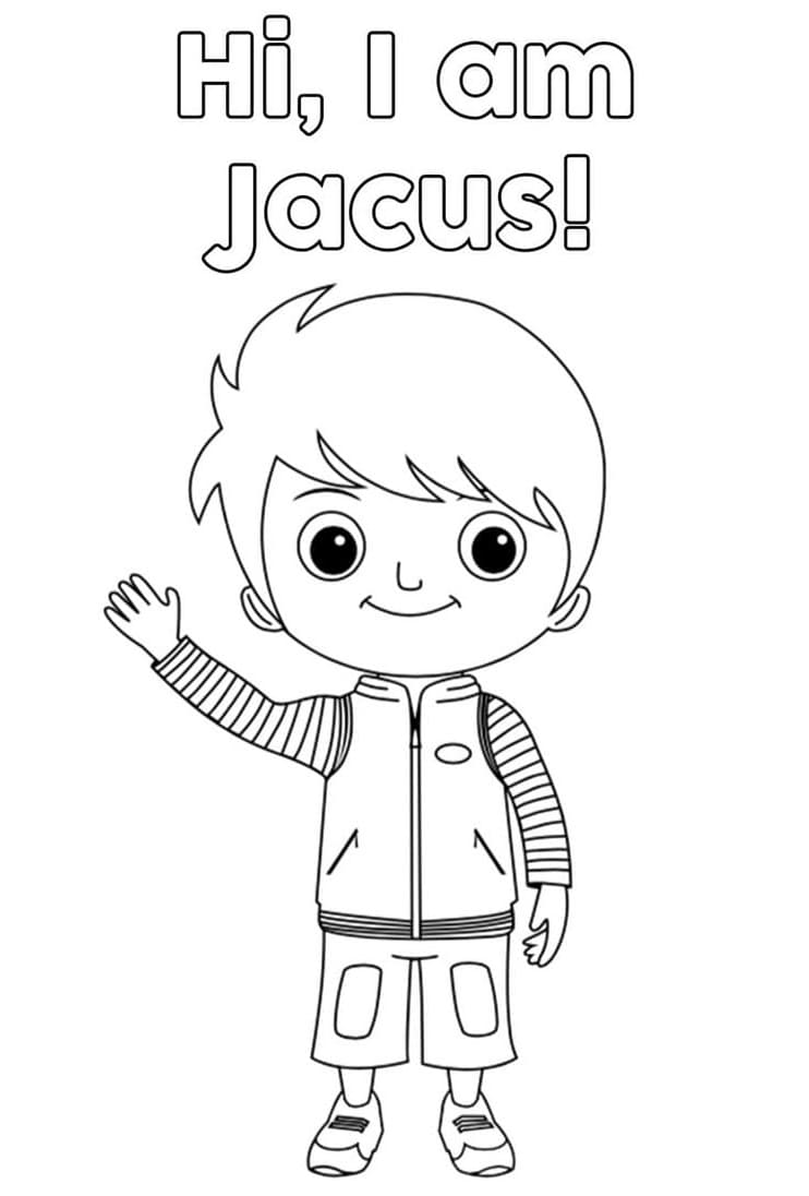 Jacus from Little Baby Bum Coloring Game Jacus from Little Baby Bum