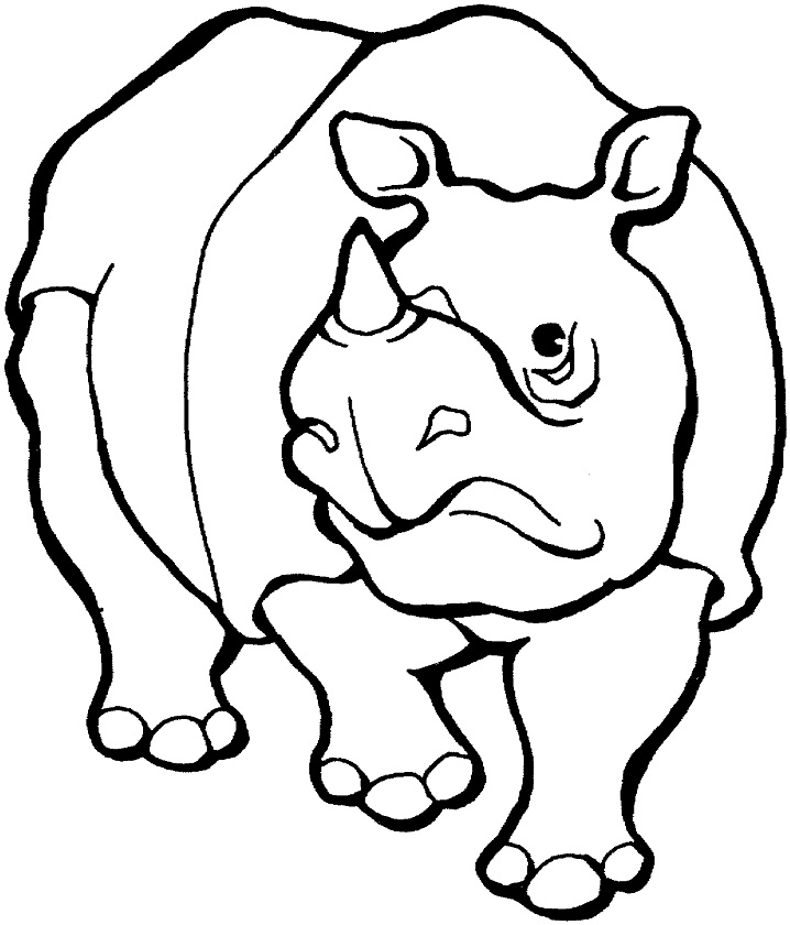 Javan Rhino Coloring Game Javan Rhino