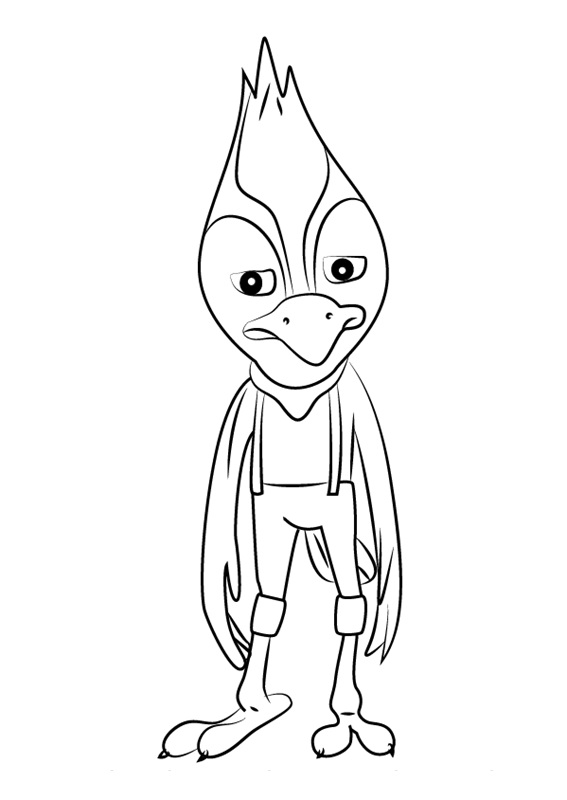 Jay Jay from Sheriff Callie Coloring Game Jay Jay from Sheriff Callie