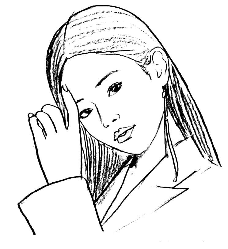 Jennie in Blackpink Coloring Game Jennie in Blackpink