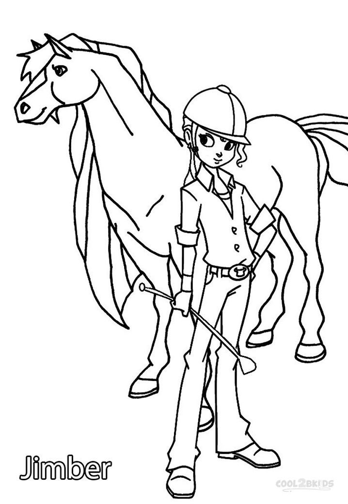 Jimber from Horseland Coloring Game Jimber from Horseland