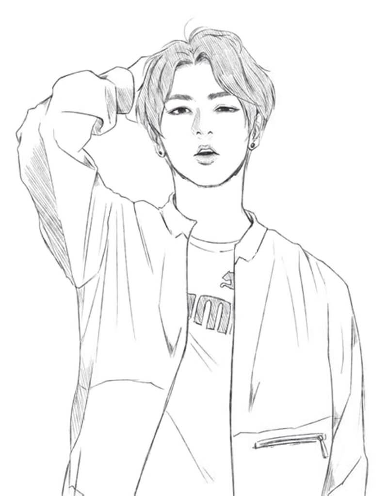 Jimin from BTS Coloring Game Jimin from BTS