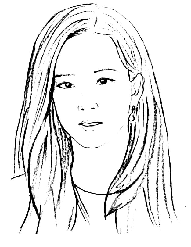 Jisoo from Blackpink Coloring Game Jisoo from Blackpink
