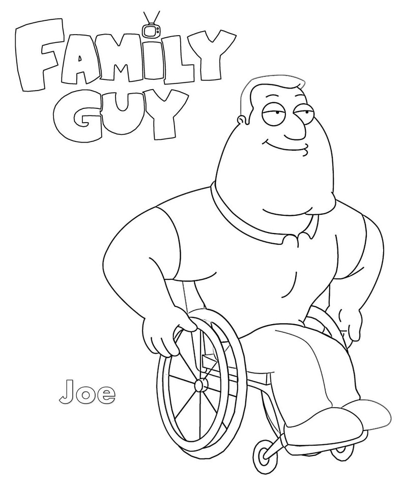 Joe Family Guy Coloring Game Joe Family Guy